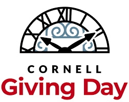 Cornell Giving Day logo showing clock graphi